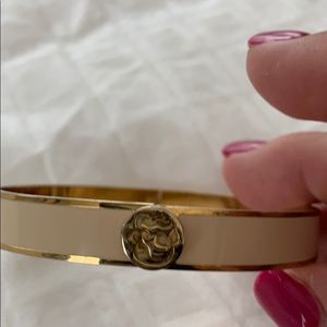 Spartina gold and cream color bangle